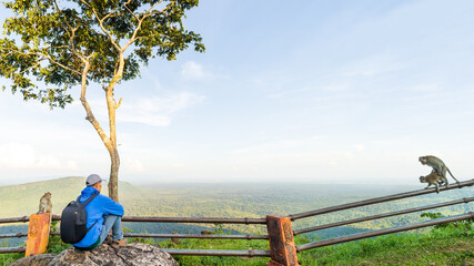 Beautiful scenery at Pha Mor E Daeng, holiday concept travel at Sisaket, Thailand. © Sun Image