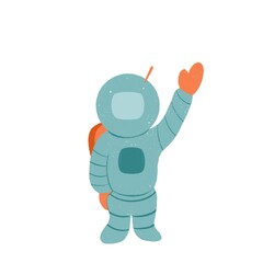 Little astronaut. astronaut sticker for kids room