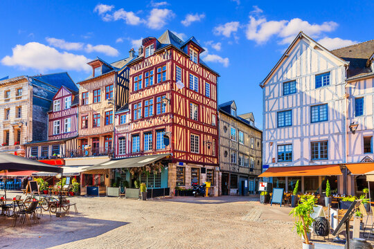 Fototapeta Rouen, Normandy, France. The Old Market Square.