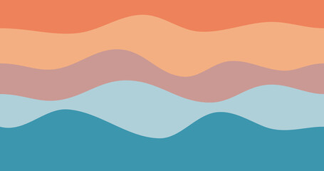 Fototapeta na wymiar pastel color palette wave gradient background