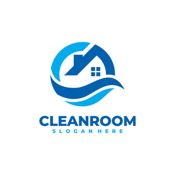 Clean room logo vector. Cleaning service business logo template design concept.