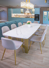 Home design kitchen interior - dining room