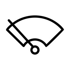 windscreen line icon illustration vector graphic