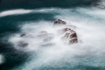 rocks with winding water