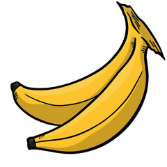 Banana Cartoon Image of Kwanzaa celebration for African American culture 