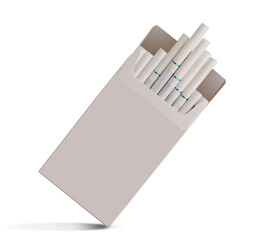Cigarette packet isolated on white  background.