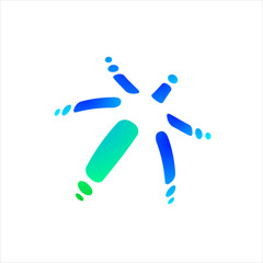 Logo And Icon. Elements Collection Isolated On White - Vector. Flat Icons For Business Template Logo, Square Elements, Website, Business Symbol And Circle Elements. Abstract Medical Logo.
