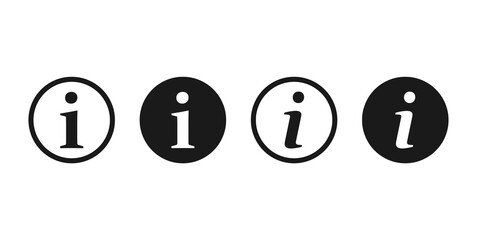 Information icon vector. Faq and details icon symbol