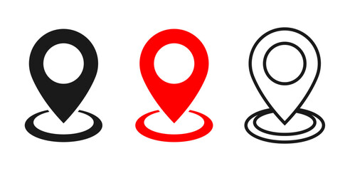 Location pin vecor icon. © Ivan