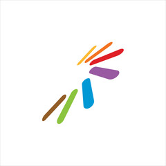 Logo And Icon. Elements Collection Isolated On White - Vector. Flat Icons For Business Template Logo, Square Elements, Website, Business Symbol And Circle Elements. Abstract Medical Logo.
