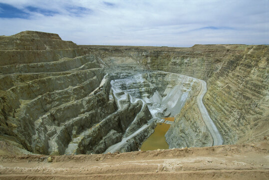 Inti Raymi Gold Mine Quarry in Oruro Department, Bolivia