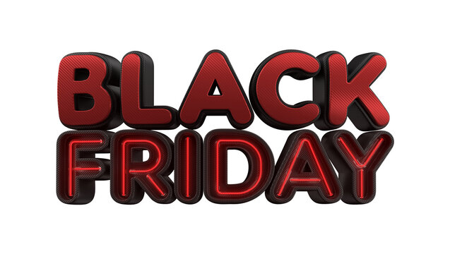 Black Friday Neon Selo 3d 
