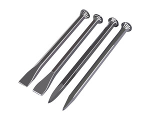 Vector Illustration Masonry Star Chisel isolated on white background. Carpentry hand tools