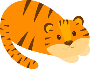 This is a cute tiger