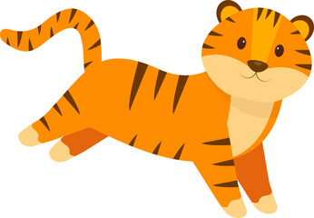 This is a cute tiger