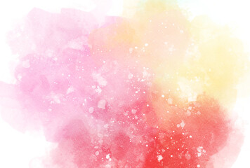 背景素材_水彩テクスチャ_カラフル