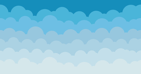 blue gradient cloud background