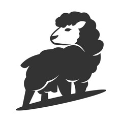 sheep animal logo Icon Illustration Brand Identity template