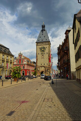 Naklejka premium Blick auf das Altpörtel, das westliche Stadttor der Stadt Speyer