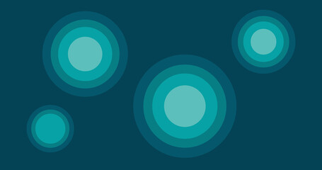 blue gradient circle bubble background