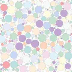 Bold minimalistic seamless polka dots pattern. Repeating geometric yellow circles. Abstract vector background design.