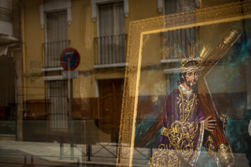 Easter Holy Week procession in Puente Genil in the province of Cordoba, Spain, April 3, 2012.