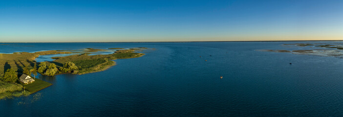 St. Clair Estuary, St. Clair River, near Anchor Bay, Michigan