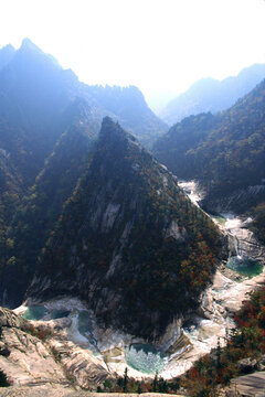 Kumgang Mountains in autumn