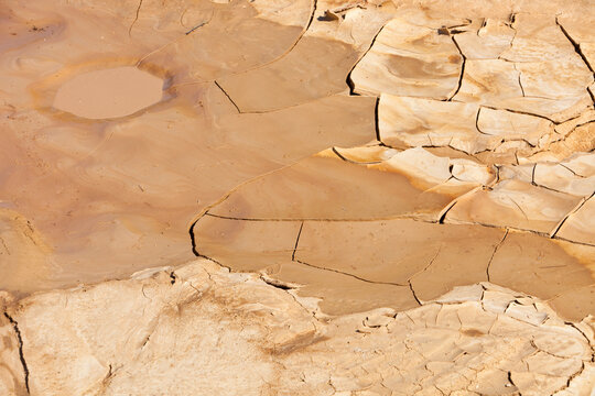 A farmers watering hole on a farm near Shepperton, Victoria, Australia, almost dried up. Victoria and New South Wales have been gripped by the worst drought in living memory for th