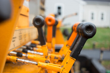 Fototapeta premium Construction machine operating system