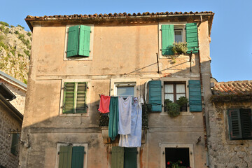 Architecture of the Old Town of Kotor. Montenegro