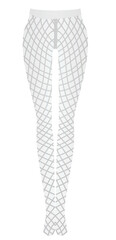 Woman fishnet leggings. vector illustration