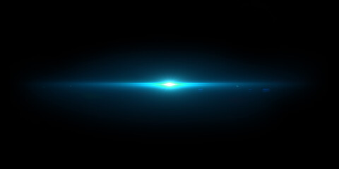 Obraz premium Beautiful light flares. Glowing streaks on dark background