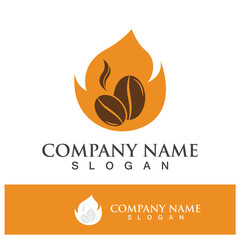 coffee bean icon drink logo images