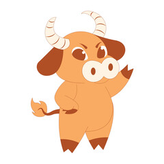 Isolated ox body baby vector illustration