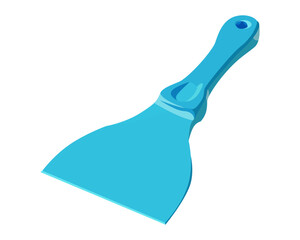 Vector Illustration Scraper isolated on white background. Carpentry hand tools