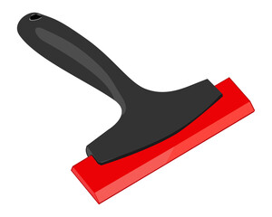 Vector Illustration Scraper isolated on white background. Carpentry hand tools