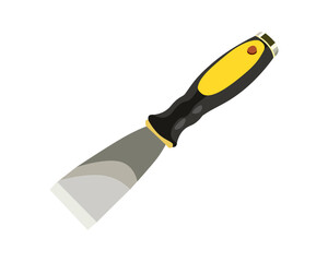 Vector Illustration Scraper isolated on white background. Carpentry hand tools