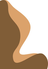 Modern Wave Abstract Corner Illustration