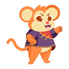 Isolated monkey costume baby vector illustration