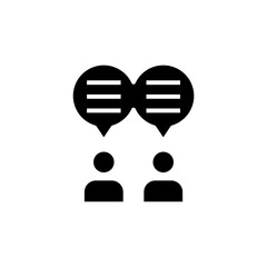 Consultant chat vector icon
