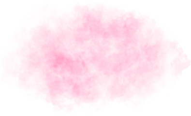 Obraz premium Pink Watercolor Splash Soft Cloud Brush