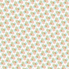 Pastel seamless pattern with flowers