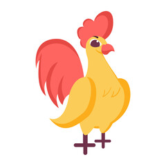 Isolated roaster baby vector illustration
