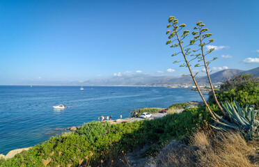 Sea coast panorama on Crete