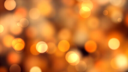 Abstract gold bokeh background blur
