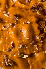 Homemade Autumn Pumpkin Ravioli