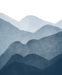 blue sky and mountains