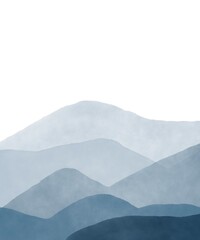 blue sky and mountains