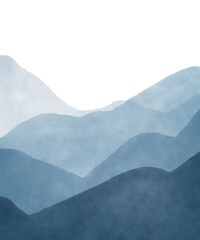 blue sky and mountains